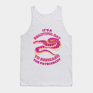 Beautiful Day to Smash the Patriarchy Snake Tank Top